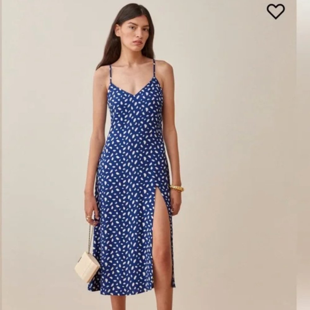 Reformation Crimini Dress - Moray (Blue), Size 8